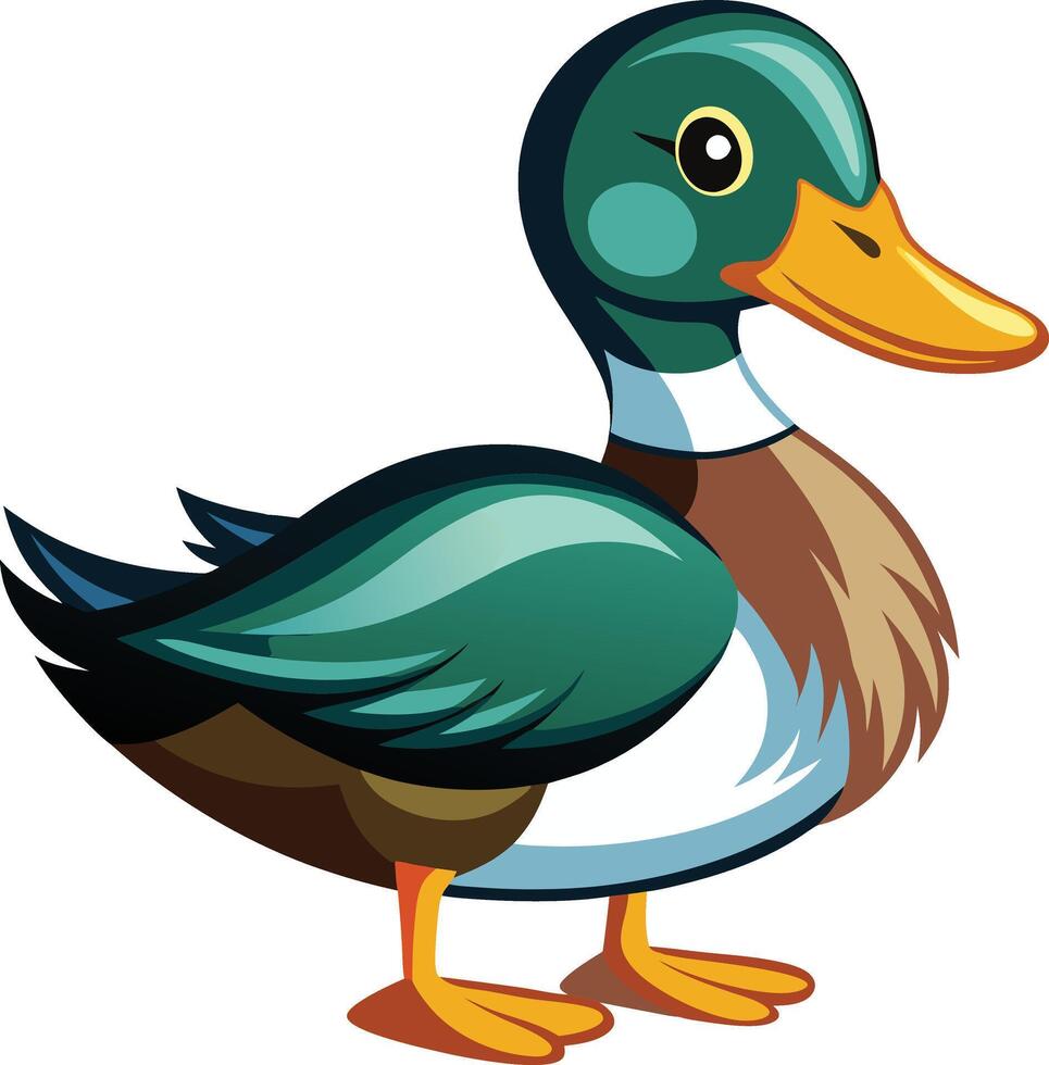 Majestic Duck Art Available on EPS File vector