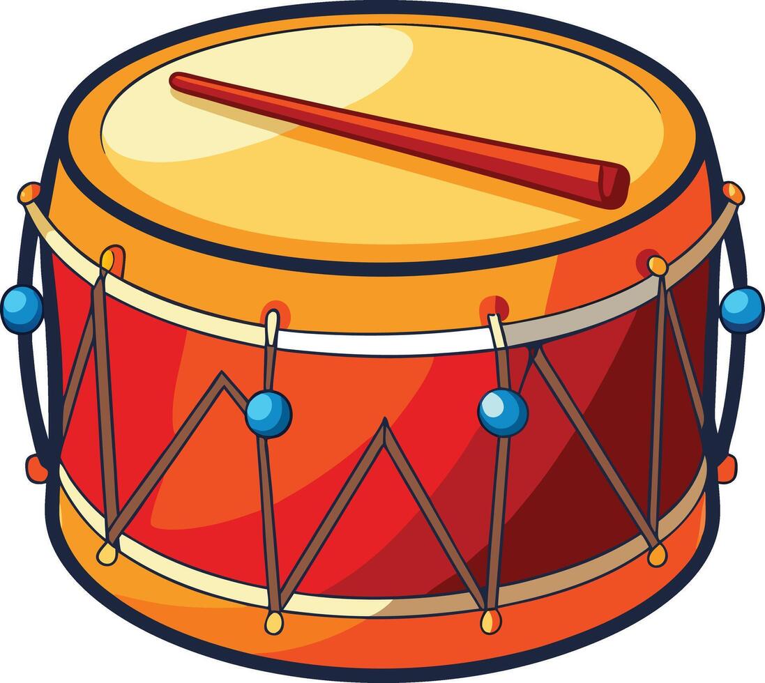 Classic Percussion Drum Set Available on EPS File vector