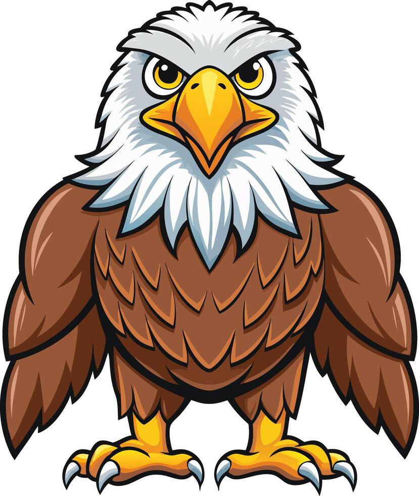 Stunning Eagle with Bold Features Available on EPS File vector