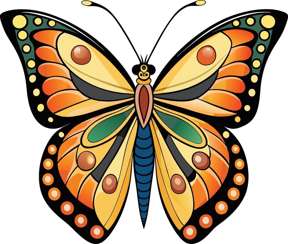 Dreamy Butterfly with Soft Color Available on EPS File vector