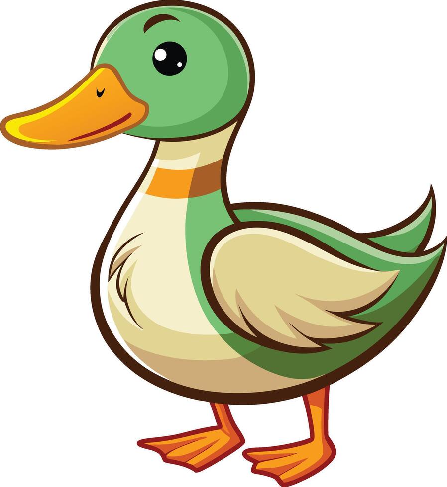 Simple Duck Design Available on EPS File vector
