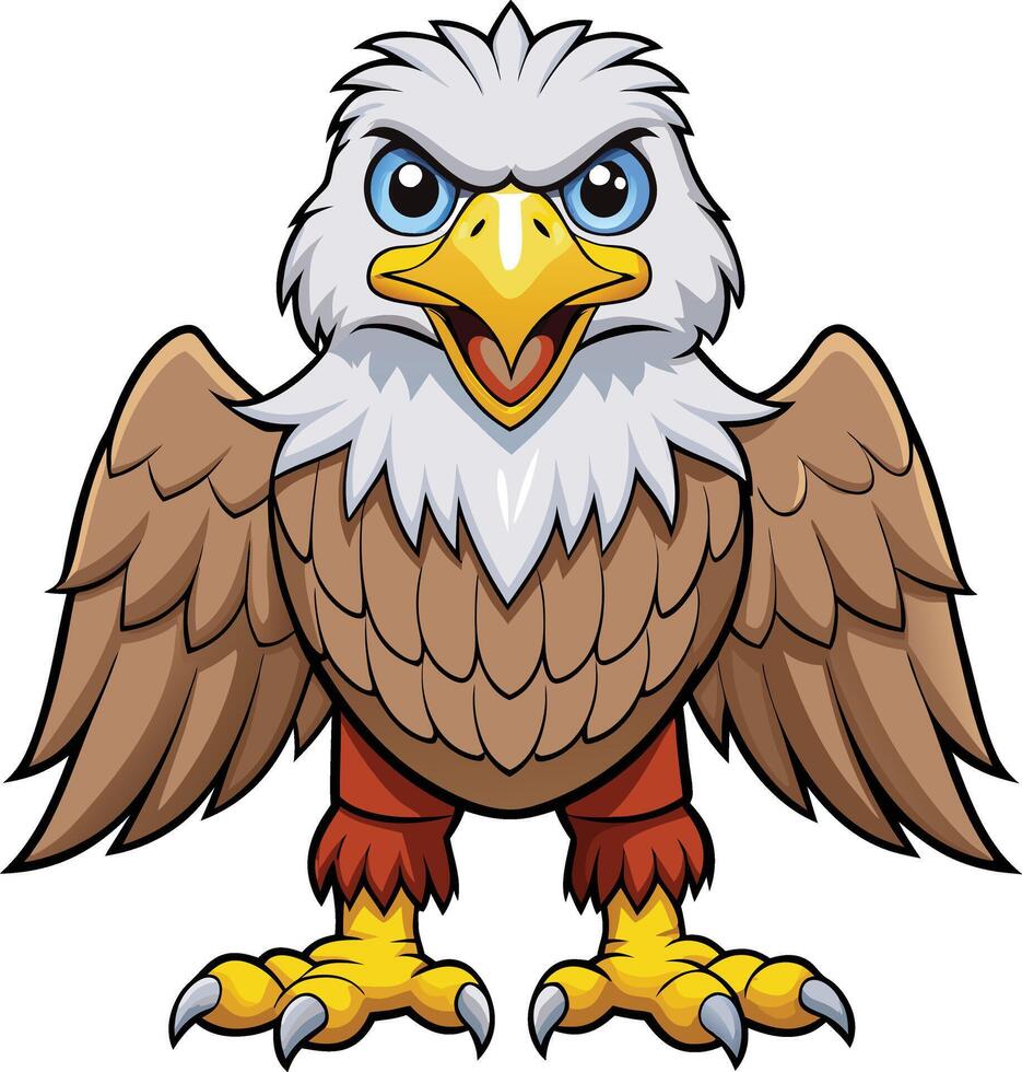 Majestic Eagle with Powerful Wings Available on EPS File vector