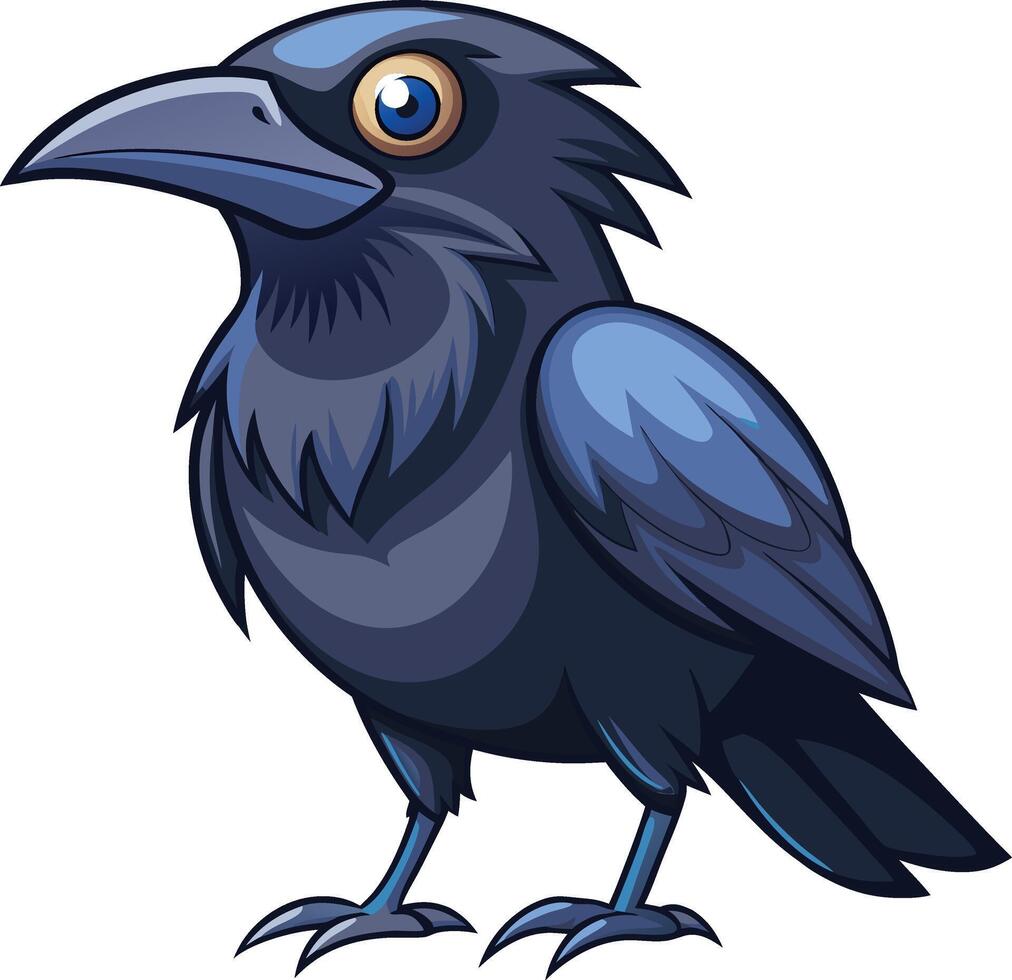 Mighty Crow Available on EPS File vector