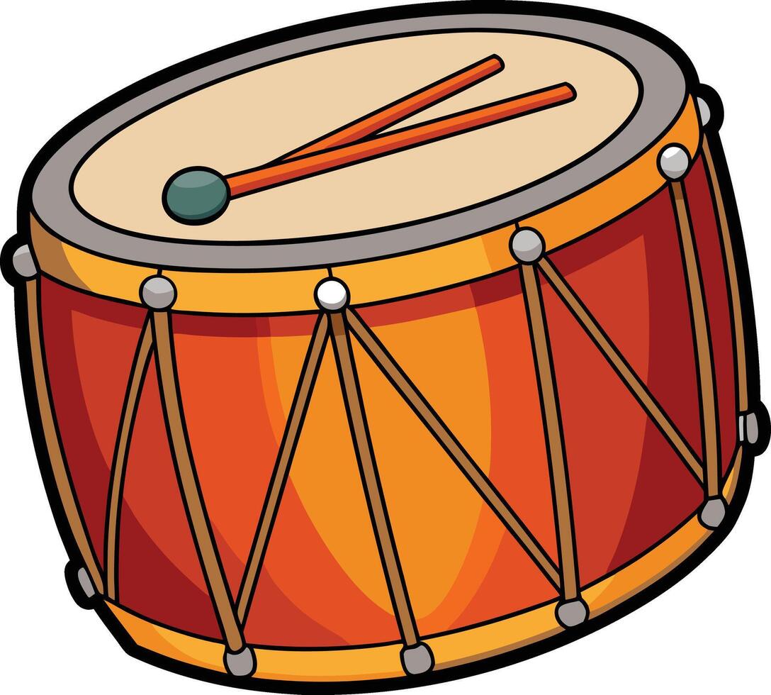 Powerful Bass Drum for Performance Available on EPS File vector