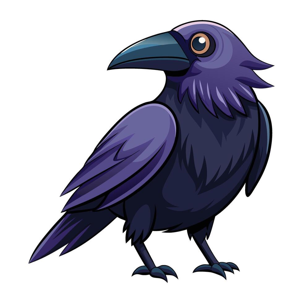 Graceful Crow in Mid-flight Available on EPS File vector