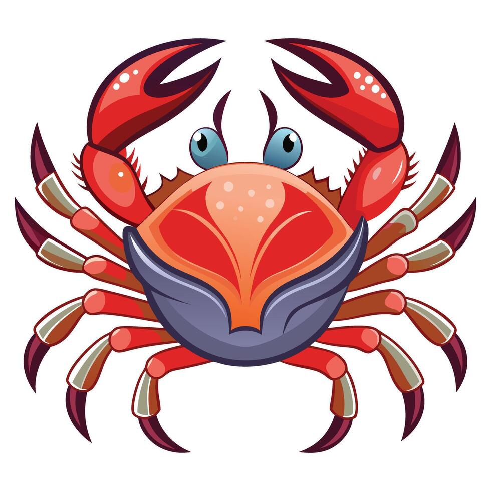 Fierce Crab Available on EPS File vector