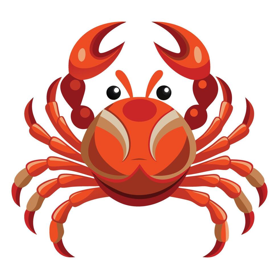 Minimalist Crab Design for Modern Prints Available on EPS File vector