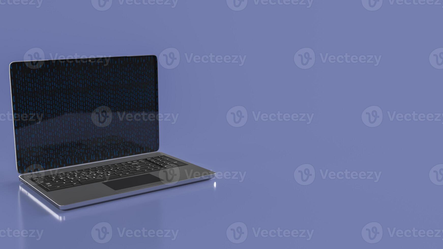 Notebook on Blue Background for Business Concept 3d Rendering. photo