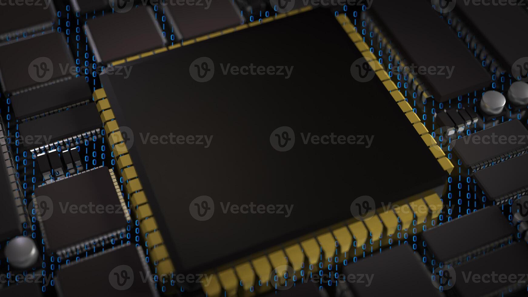 IC on PCB Board for IT or Technology concept photo