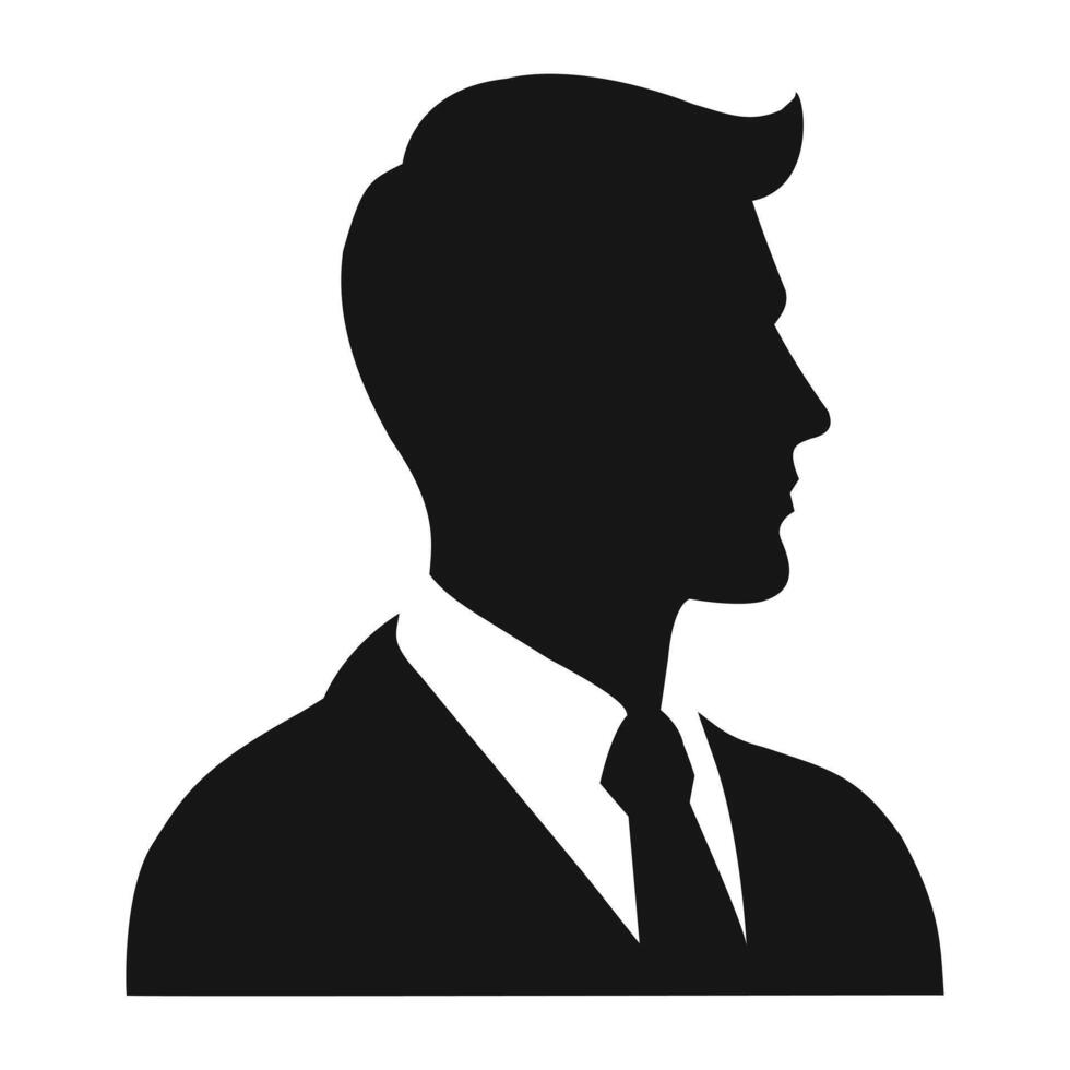 A minimalist boy illustration, ideal for logos, posters, or any youth-related content. vector