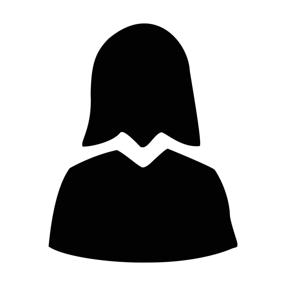 A stylish girl icon representing fashion beauty and femininity. vector