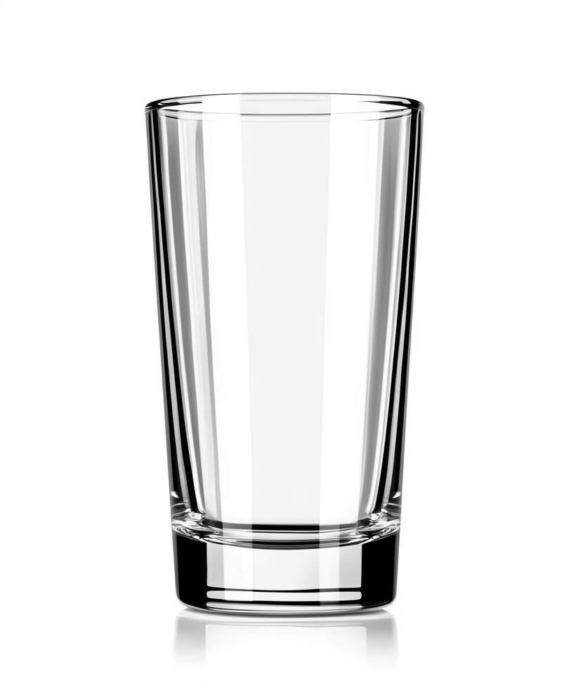 A clear glass showcasing simple elegance for any beverage. photo