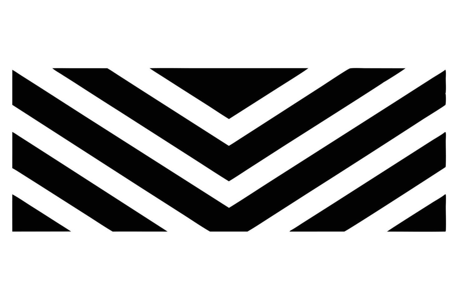 Abstract Black and White Chevron Pattern Background vector