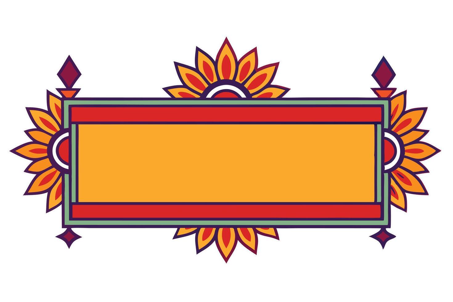 A Red Ornate Border Design for Labels or Templates vector