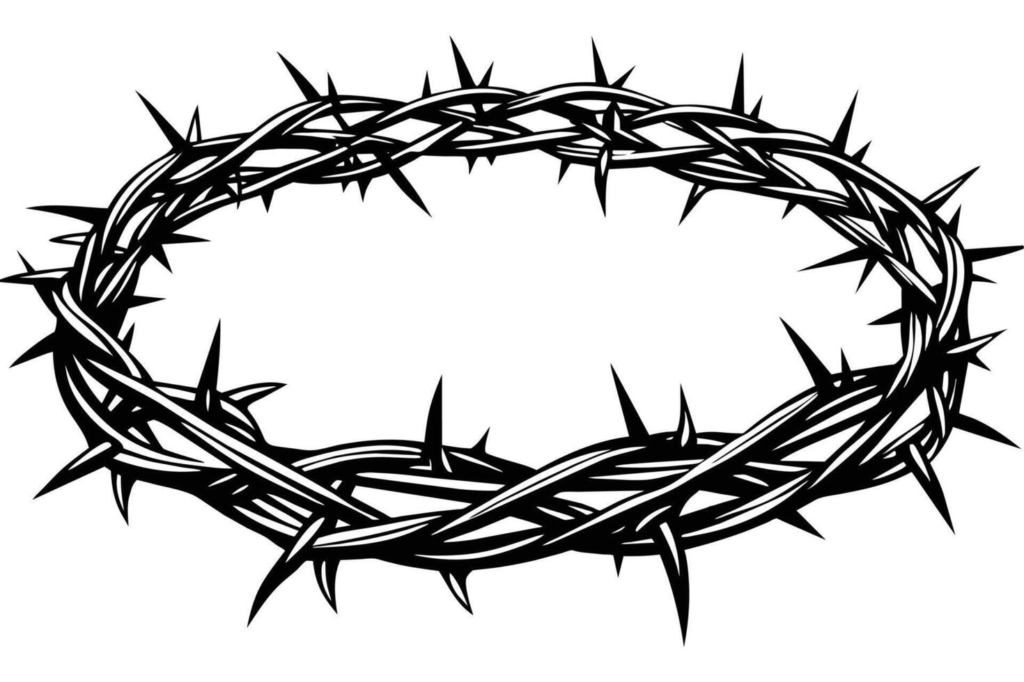 Its Illustration of a Crown of Thorns vector