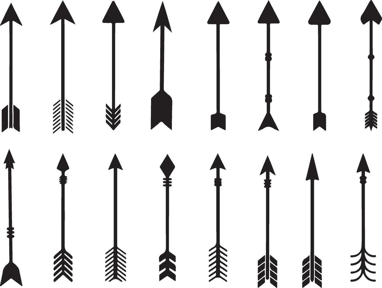Collection of arrow with white background vector