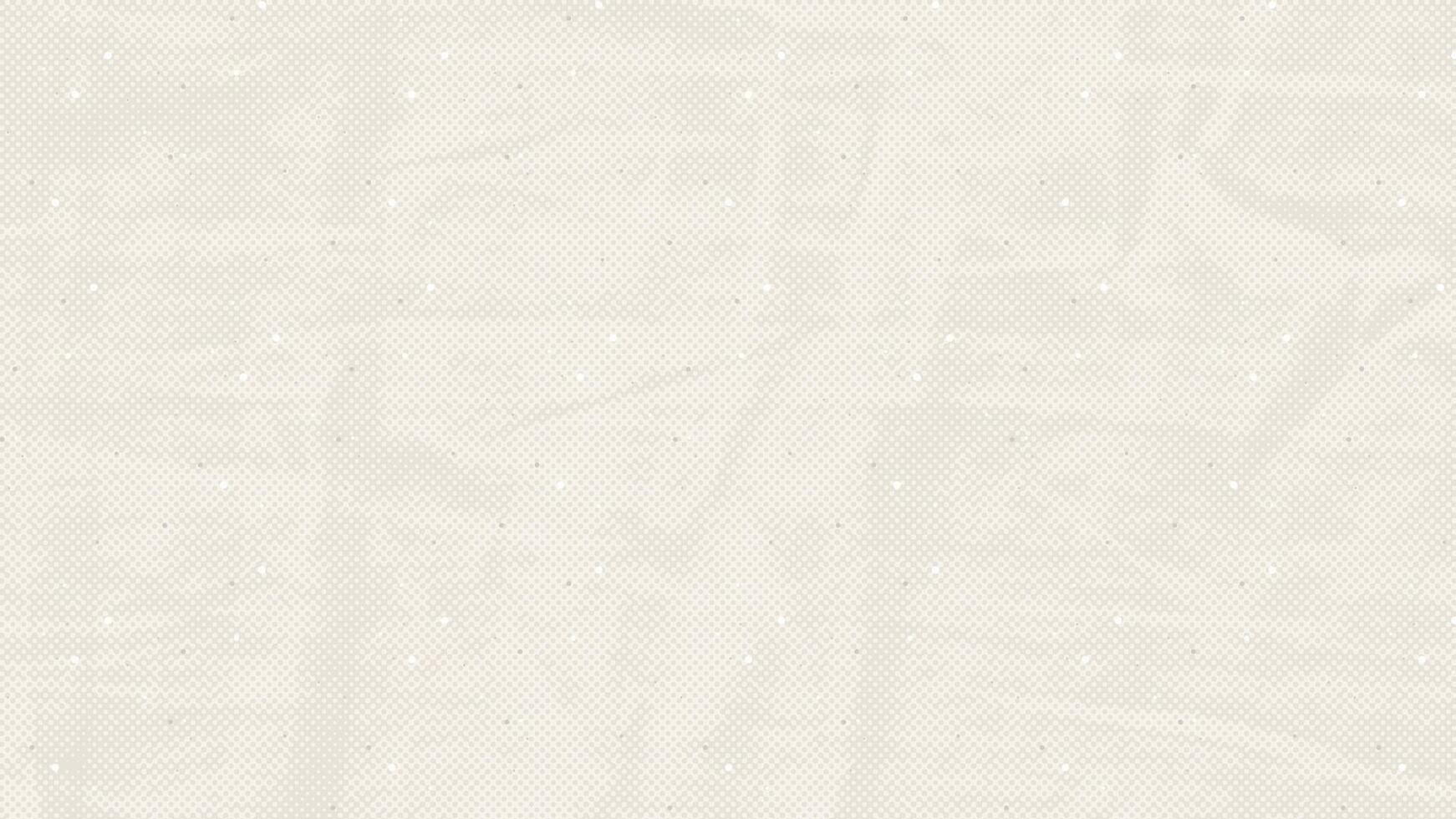 Light cream grain crumpled paper texture. Vintage ecru background with dots, speckles, specks, flecks, particles. Craft repeating wallpaper. Natural white grunge surface background. backdrop vector