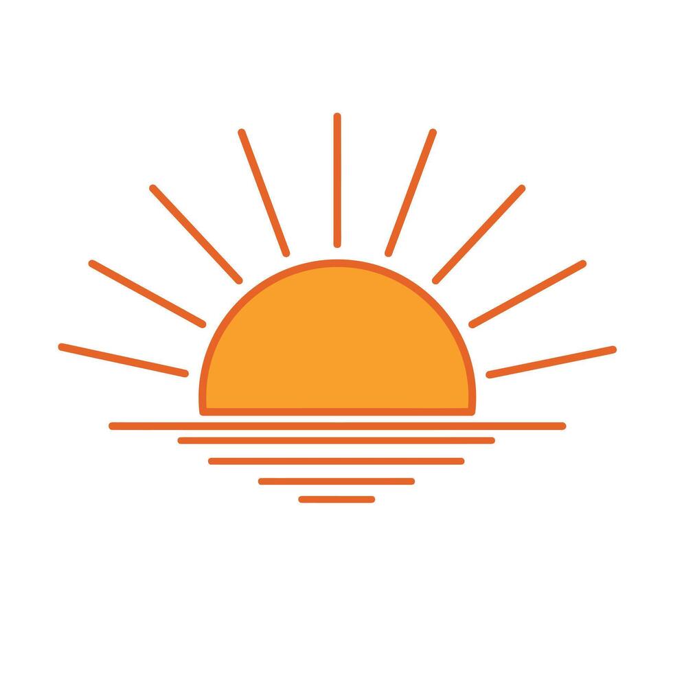 Sunset Symbolizing the Time for Iftar Breaking the Fast vector