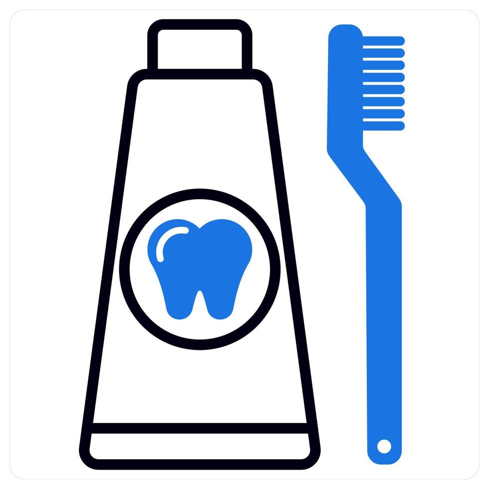 Toothpaste icon in blue color vector