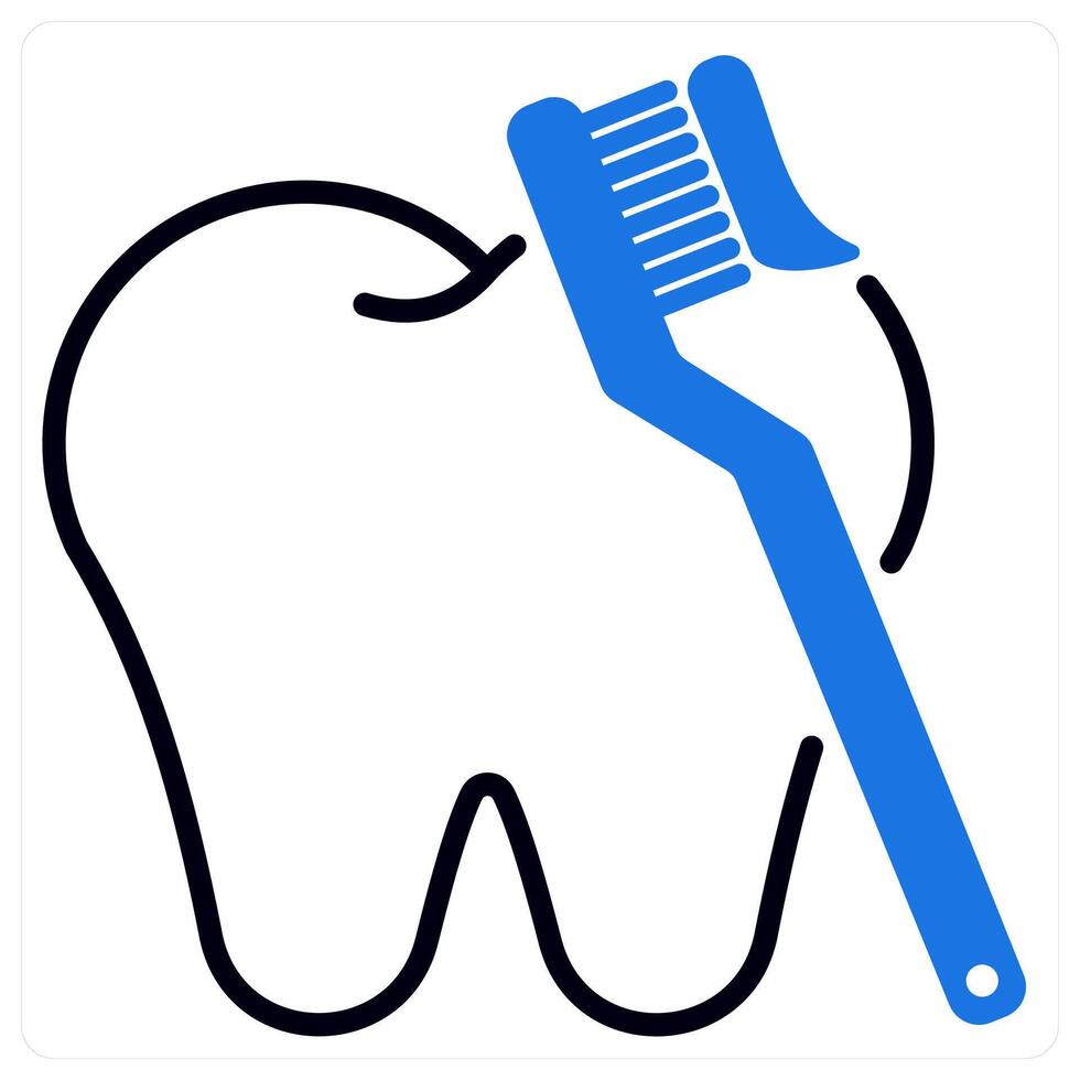 Oral Hygiene icon in blue color vector