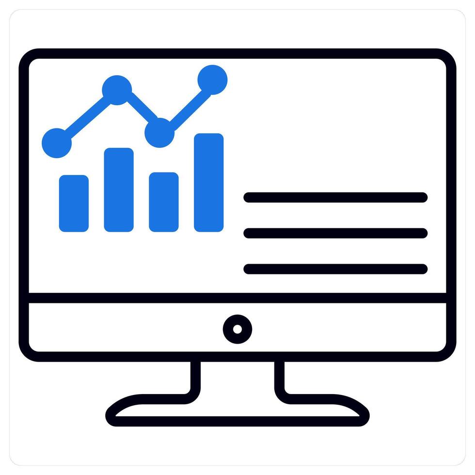 Dashboard icon in blue color vector