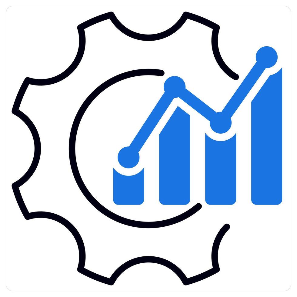 Optimization icon in blue color vector