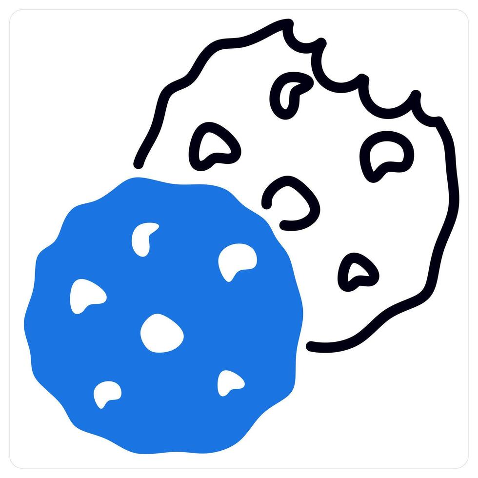 Cookies icon in blue color vector