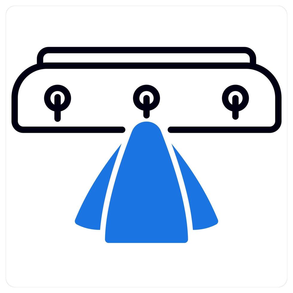 Wall Hook icon in blue color vector