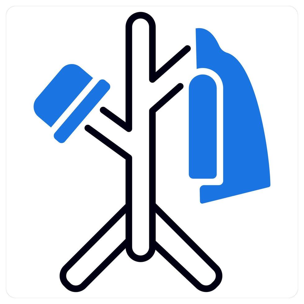 Hanger Stand icon in blue color vector