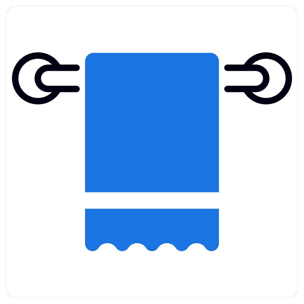 Towel Holder icon in blue color vector