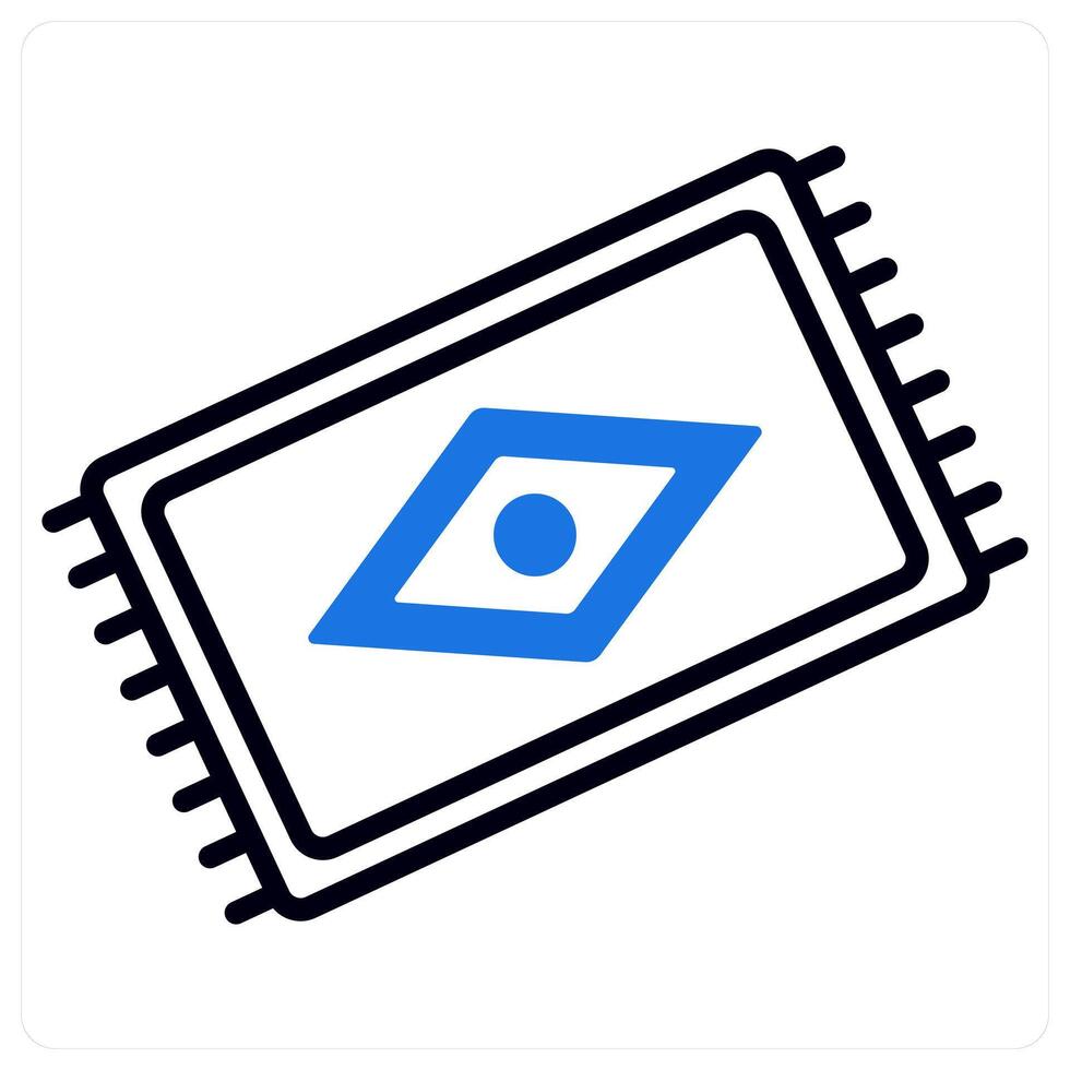 Mat icon in blue color vector