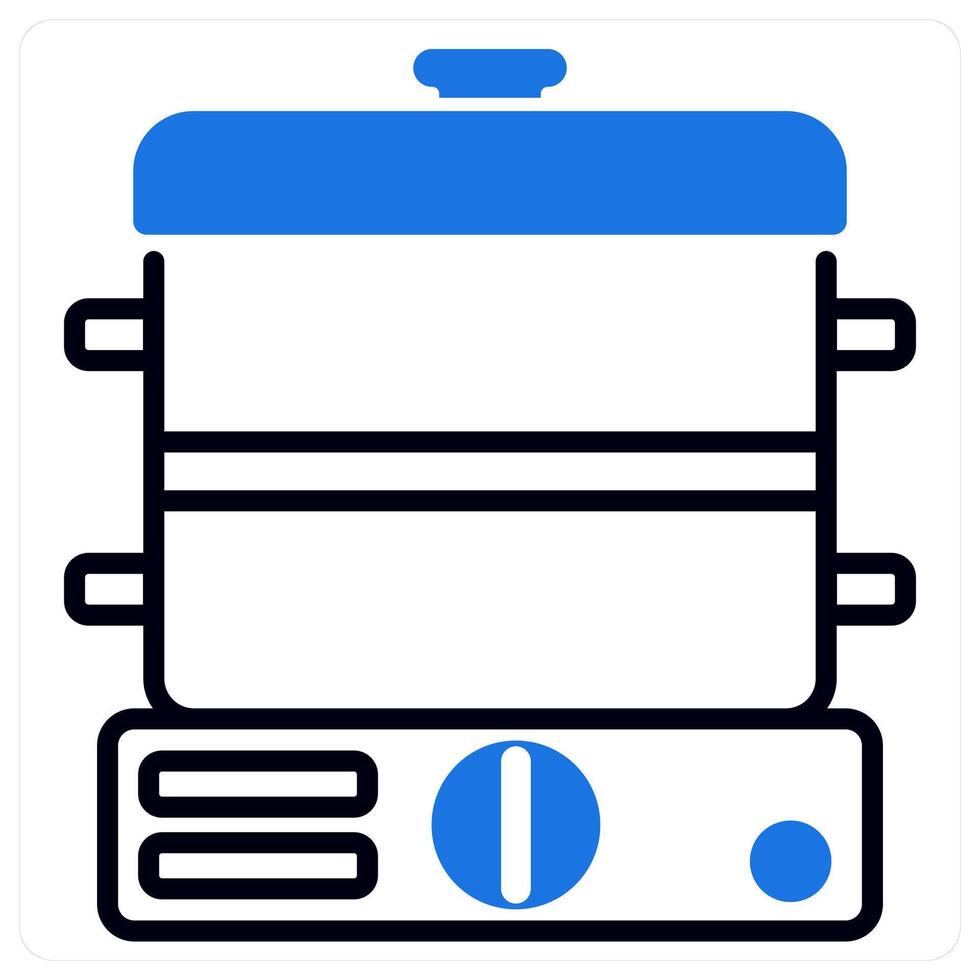 Steamer icon in blue color vector