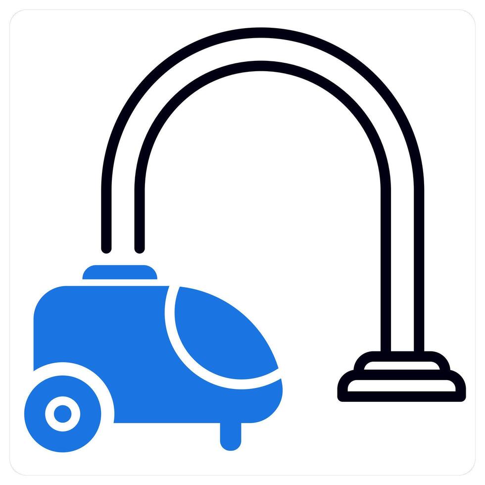 Vacuum Cleaner icon in blue color vector
