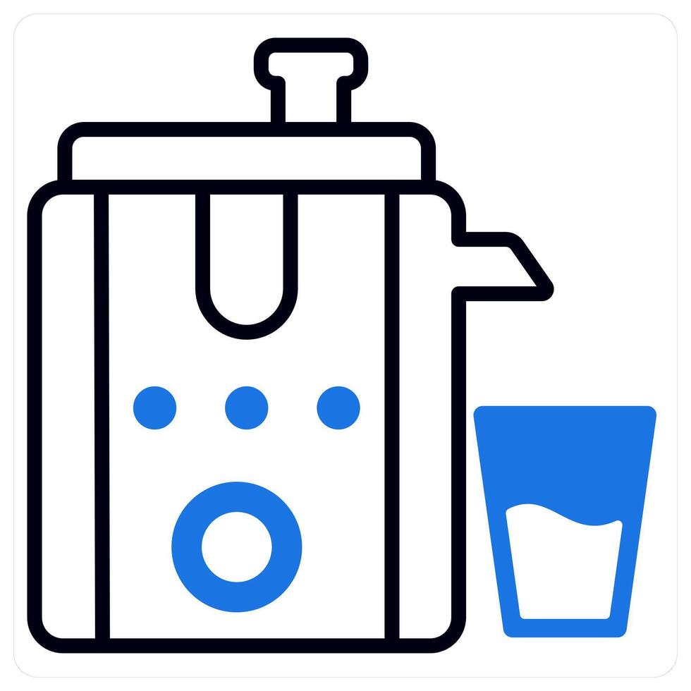 Juicer icon in blue color vector