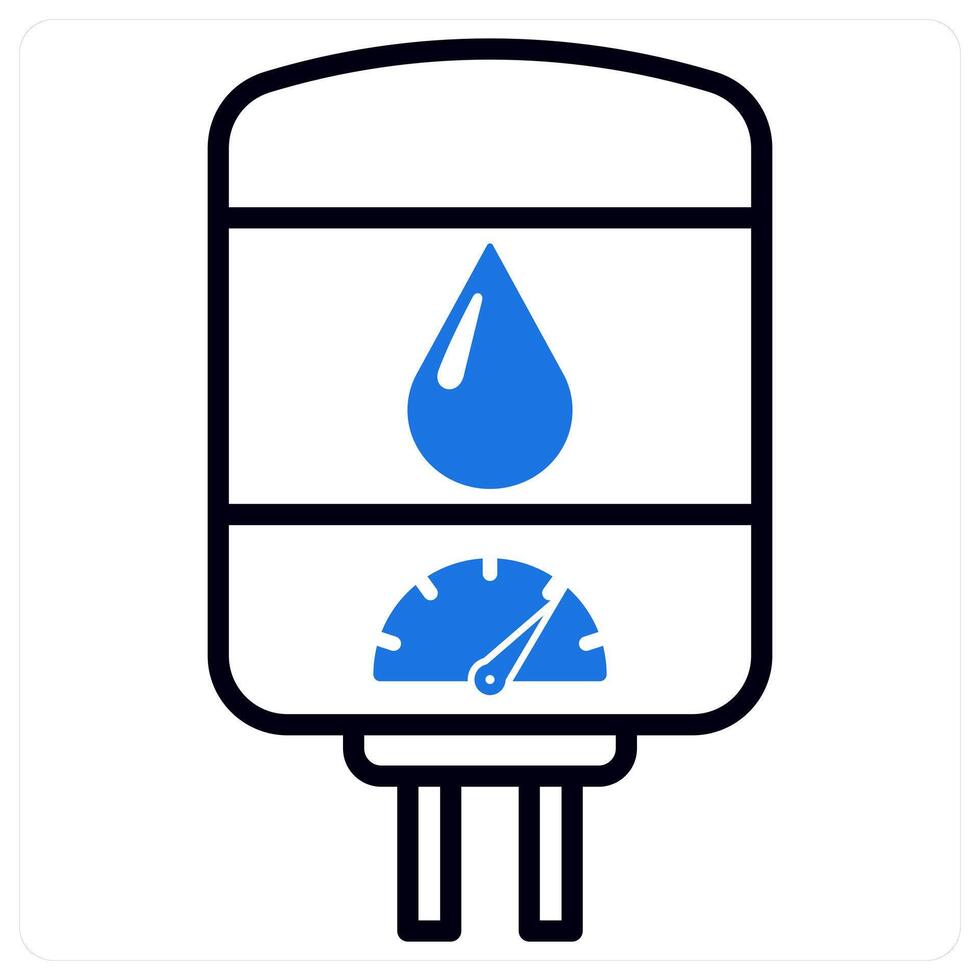 Geyser icon in blue color vector