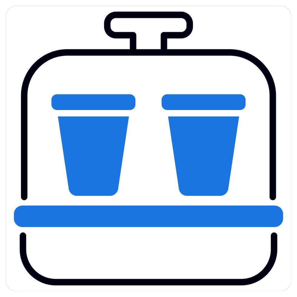 Yogurt Maker icon in blue color vector