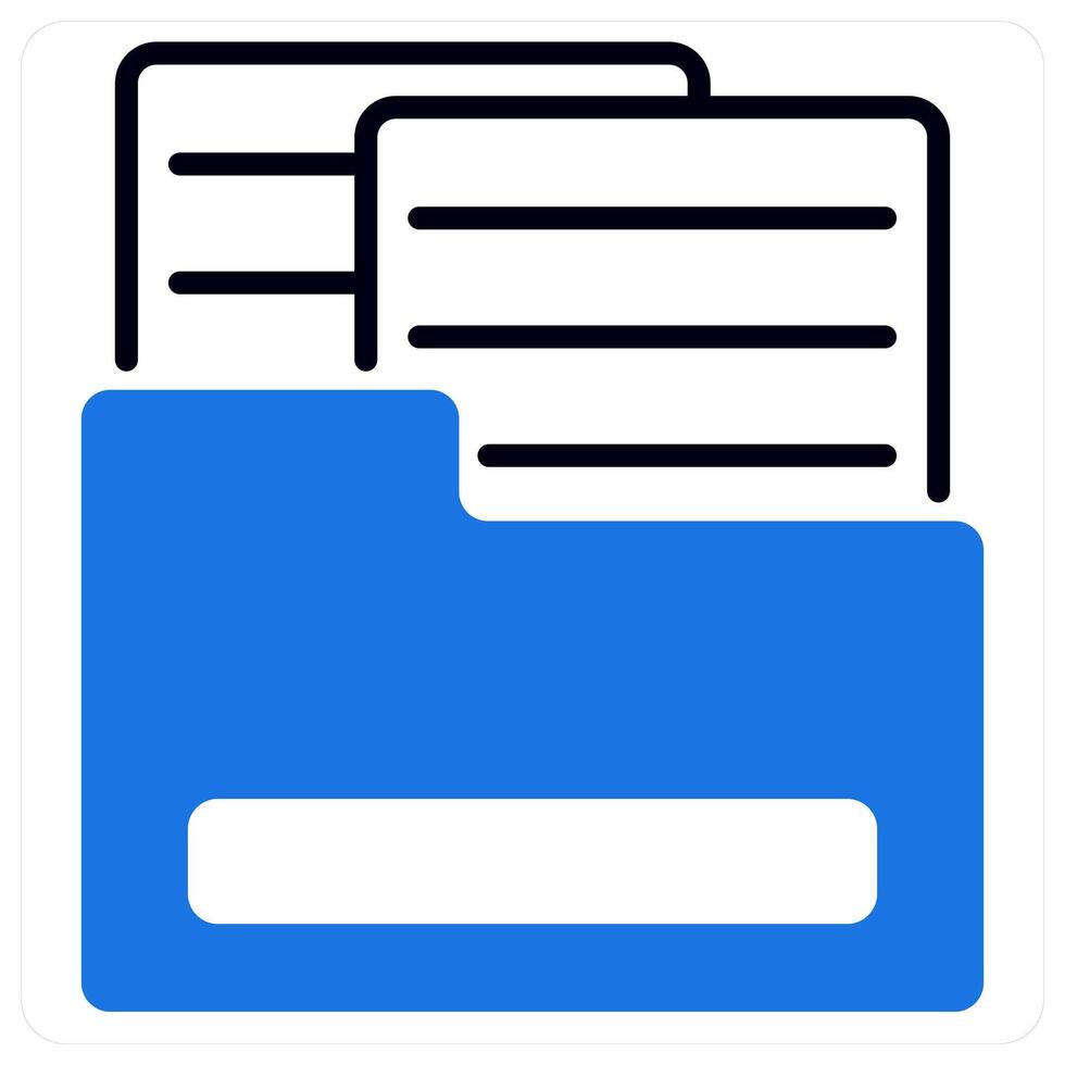 Media Kit icon in blue color vector