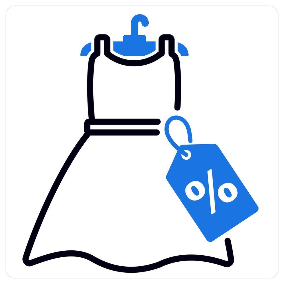 Sale icon concept blue vector