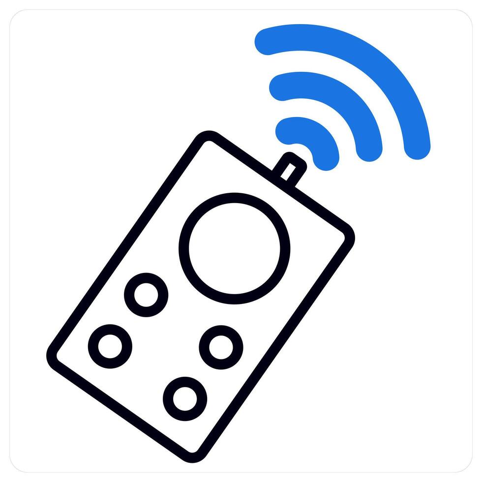 Remote Control icon in blue color vector