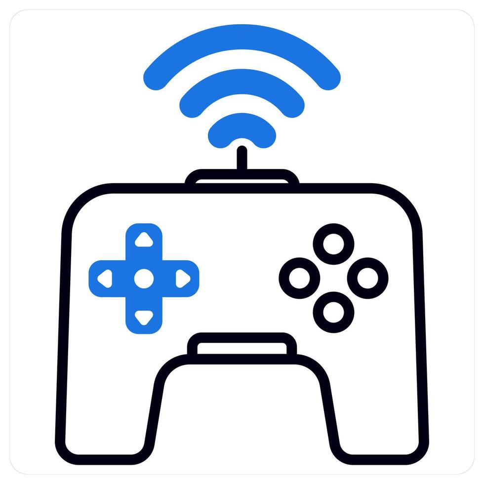 Game icon in blue color vector