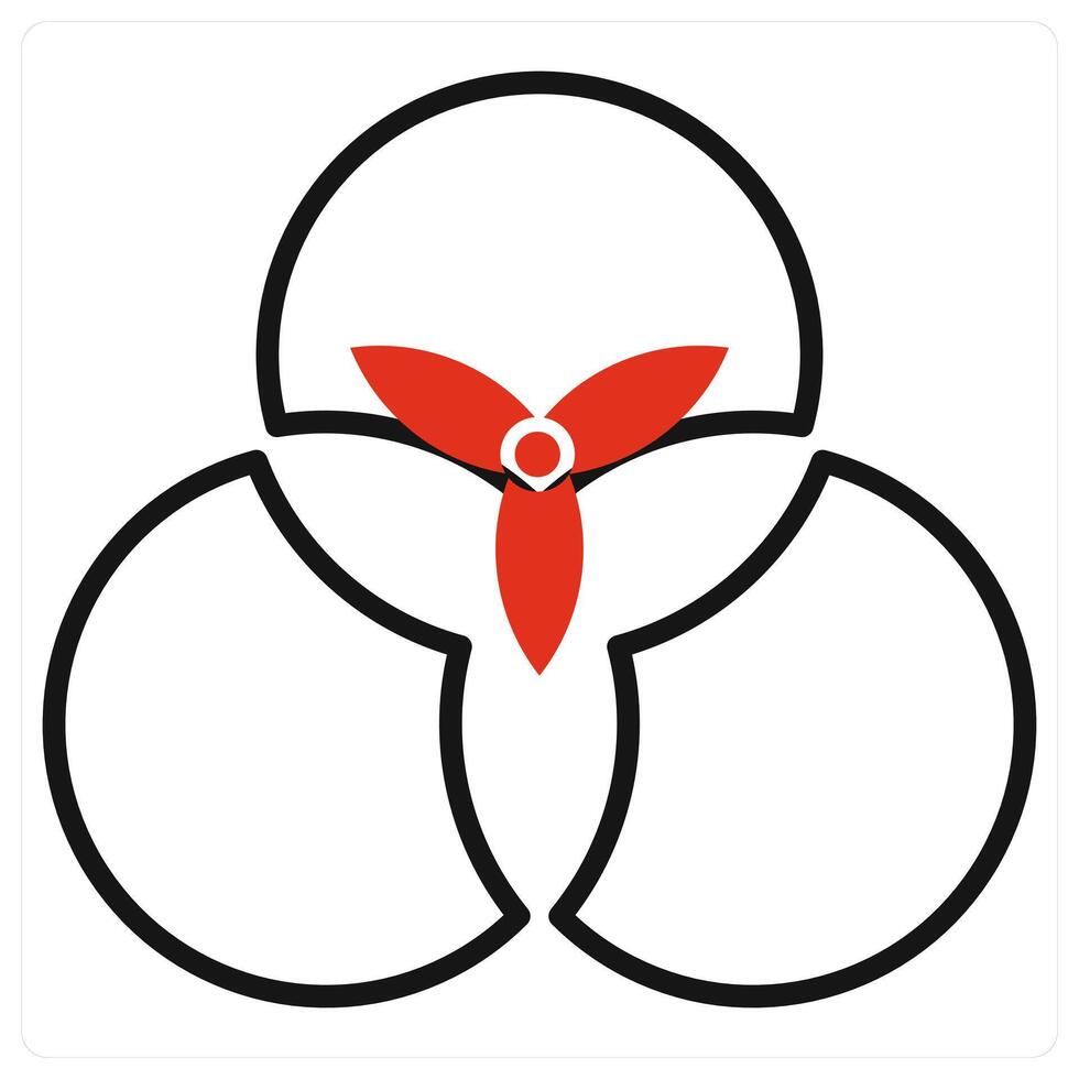 Diagram icon in red vector