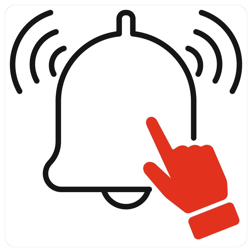 Subscribe icon in red color vector