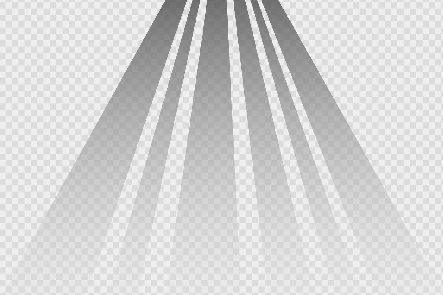 Shadow falling from above with rays vector