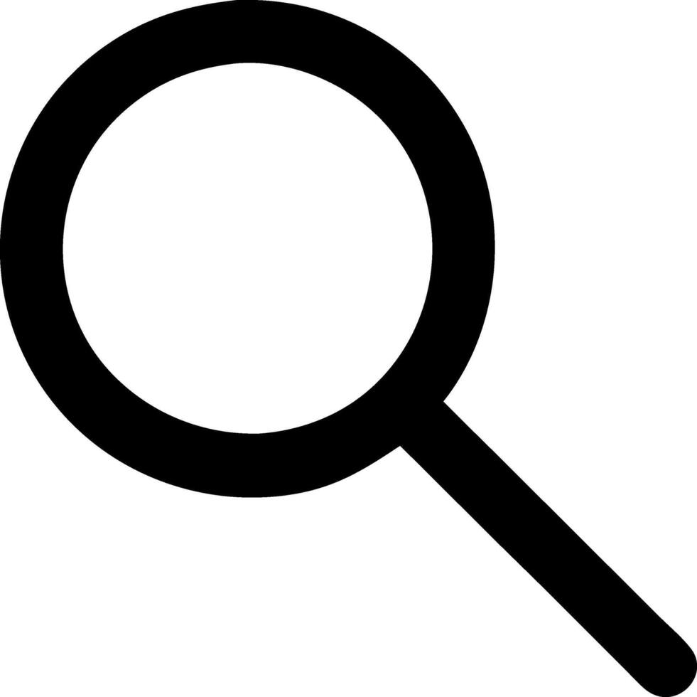 Classic Magnifying Glass Icon Design vector