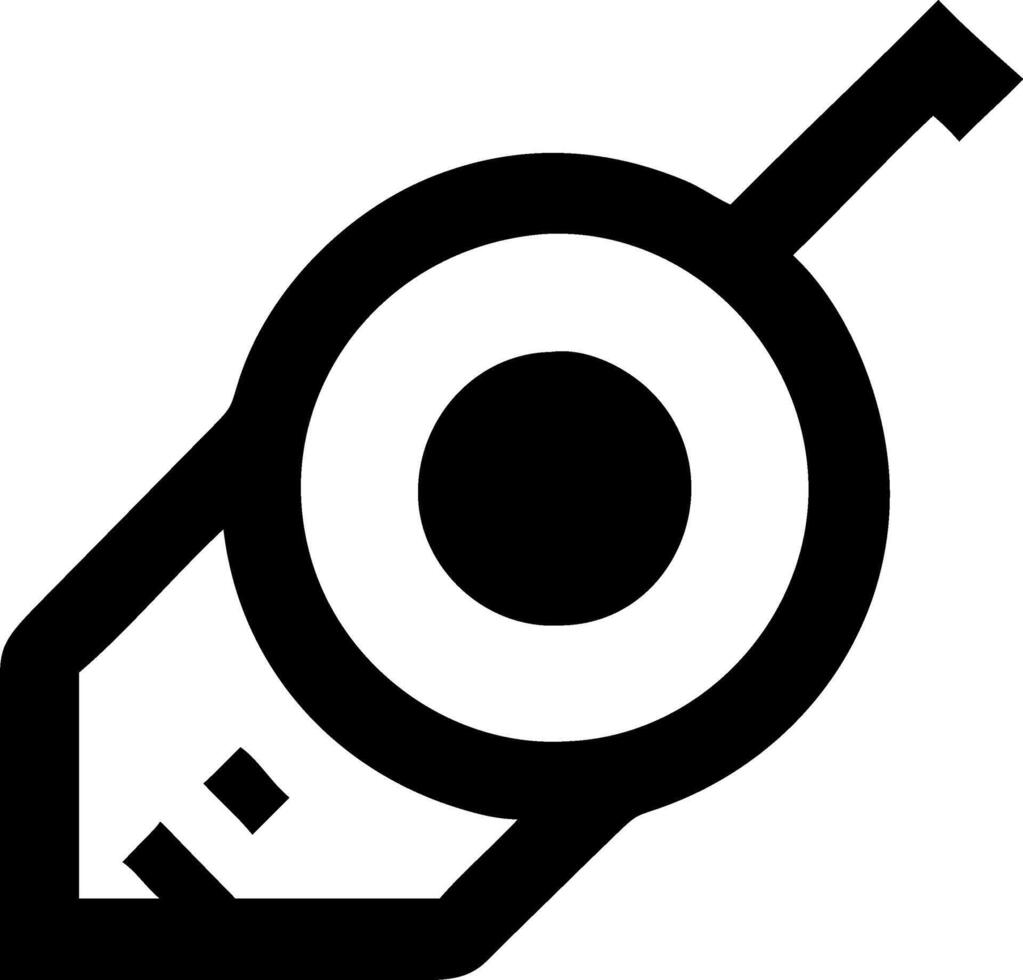 Flexible Measuring Tape Emblem vector