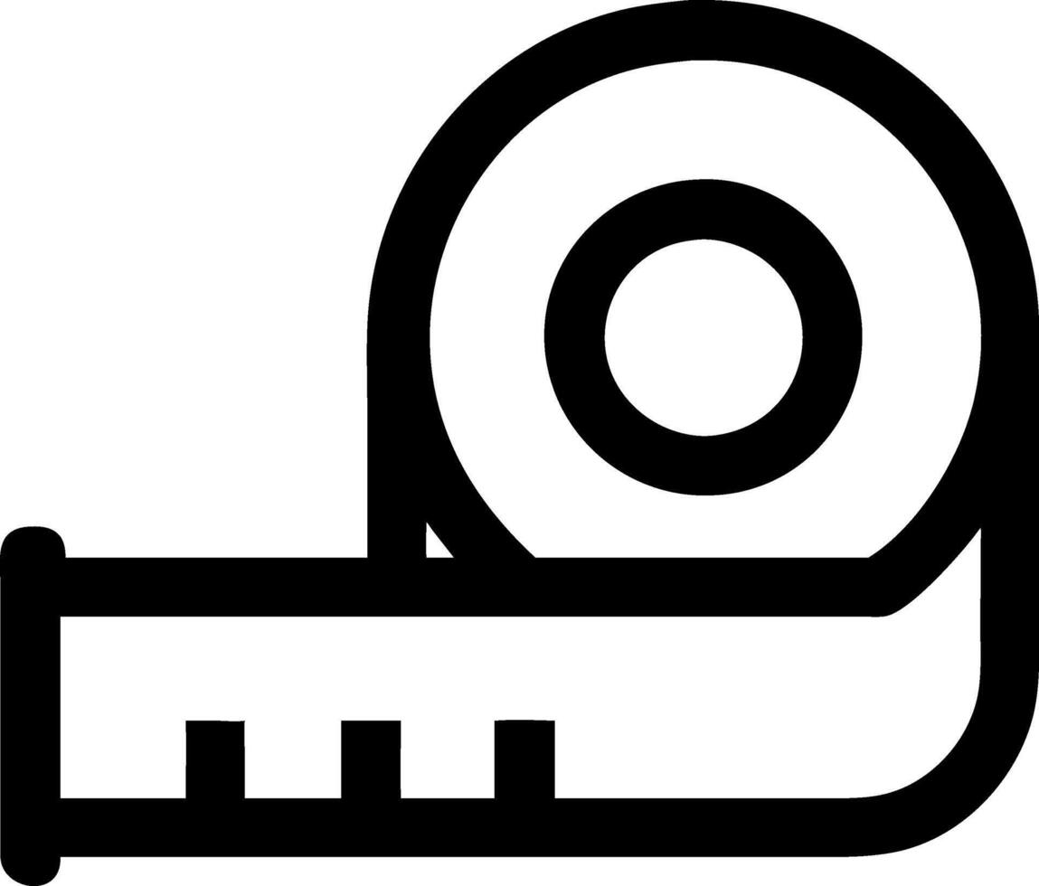 Retractable Measuring Tape Icon Series vector