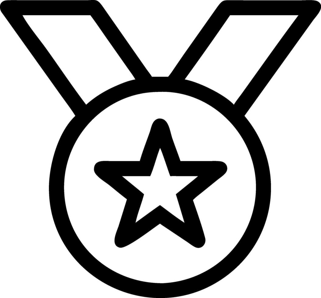 Medal with Ribbon Icon Series vector