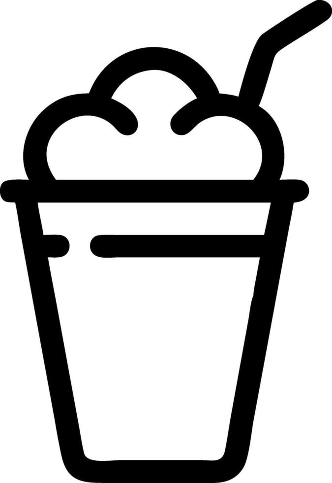 Fun Milkshake Emblem vector