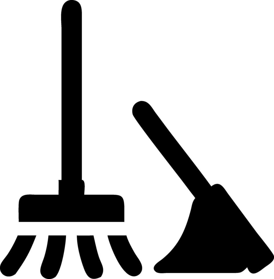 Mop and Bucket Symbol vector