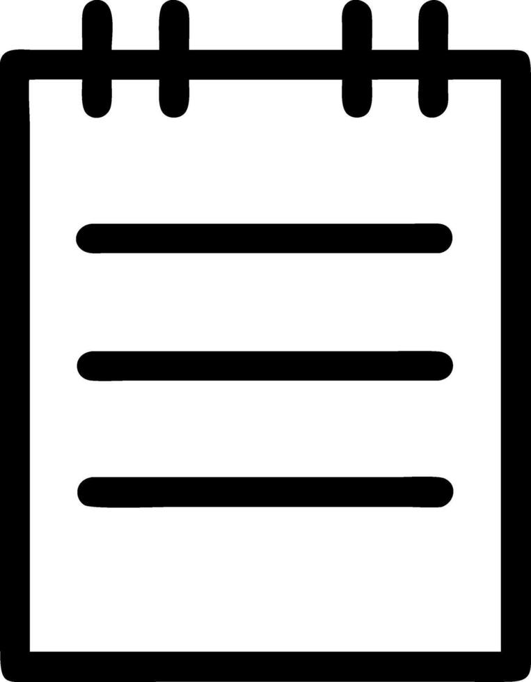 Modern Notepad Illustration Icons vector